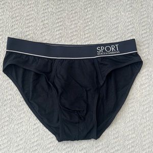 Authentic Dolce & Gabbana Mens Sport Brief L Navy